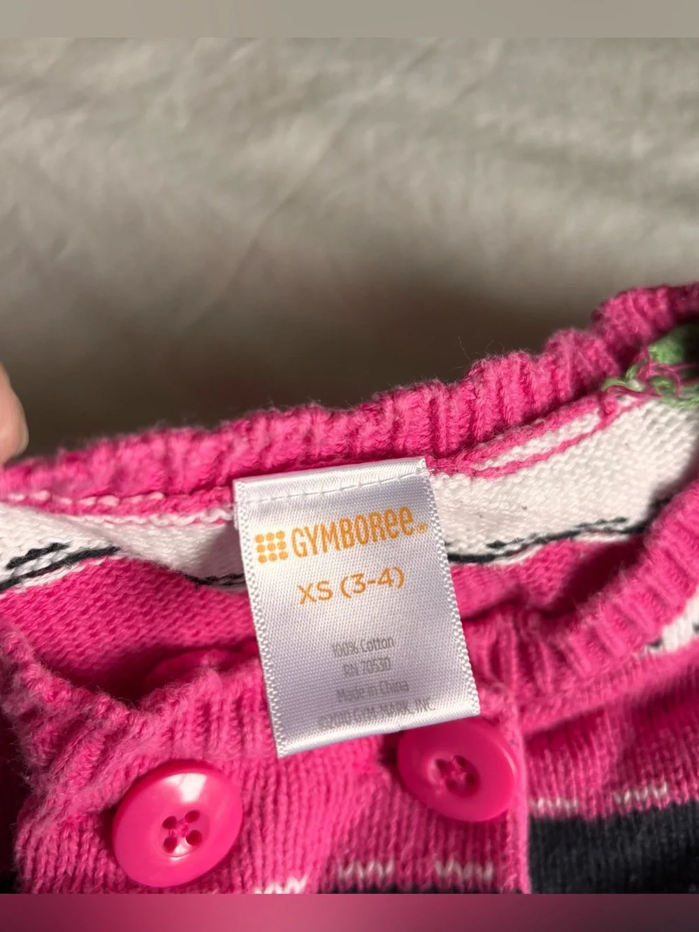 Vintage Gymboree Striped Cardigan • Size 2/3T